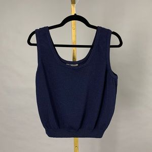 St. John Navy Tank Top